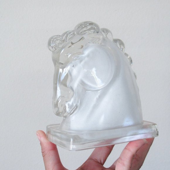 Artisan Style Classic Glass Horse Sculpture Figurine Statue Decorative Art - Picture 5 of 11